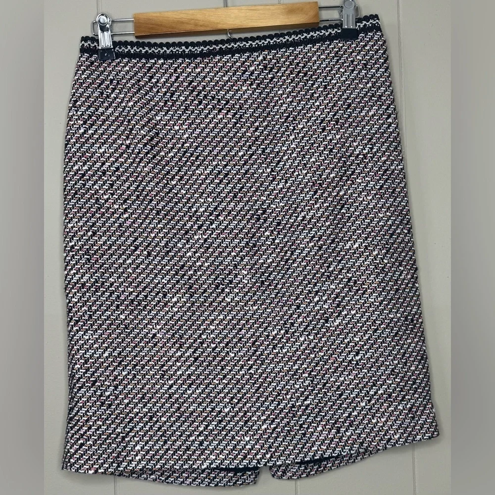 Talbots Tweed Ombre Knit Lined Pencil Skirt Womens Size 6P